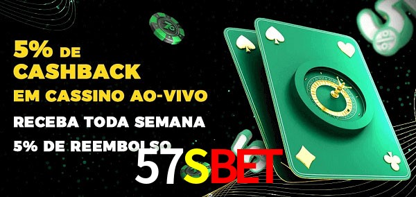Promoções do cassino ao Vivo 57Sbet